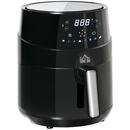 Bild 1 von HOMCOM Heißluftfritteuse mit LED-Display schwarz 28L x 35,1B x 33H cm   heissluftfritteuse airfryer 1500w