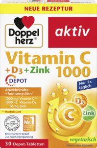 Doppelherz Vitamin C 1000 + D3 + Zink