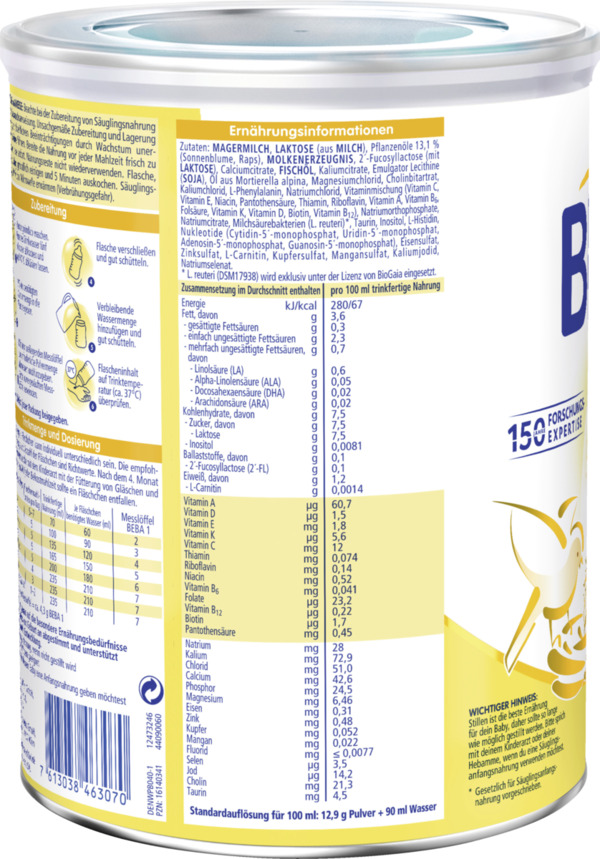 Bild 3 von BEBA 1 von Geburt an