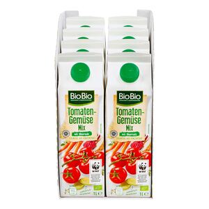 BioBio Tomaten-Gemüse-Mix 1 Liter, 8er Pack