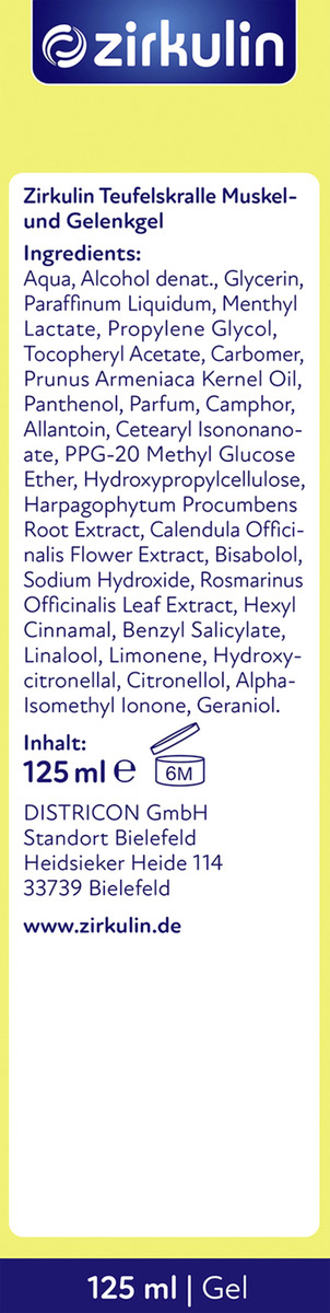Bild 2 von Zirkulin Teufelskralle Muskel- & Gelenkgel