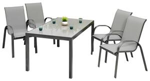 Gartenmöbel Set 5-tlg. Amalfi aus Aluminium