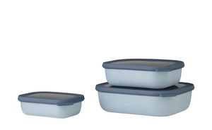 Mepal Multischüssel-Set, 3-teilig / 0,5l, 1,0l, 2,0l  Cirqula blau Maße (cm): B: 20 H: 7 Küchenzubehör