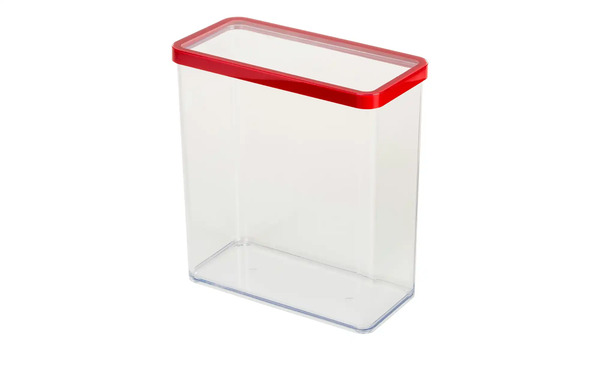 Bild 1 von Rotho Dose rechteckig 3,2 l transparent/klar Kunststoff Maße (cm): B: 10 H: 21,4 Küchenzubehör