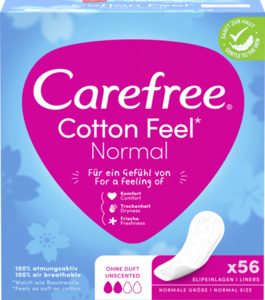 Carefree Slipeinlagen Cotton Feel Normal
