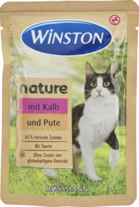 Winston nature Katzenfutter mit Kalb und Pute