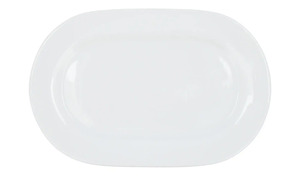 levelone Servierplatte oval weiß Porzellan Maße (cm): B: 20 Geschirr & Besteck