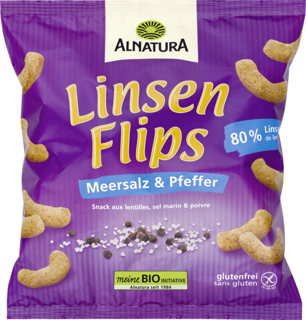 Bild 1 von Alnatura Bio Linsen Flips Meersalz & Pfeffer