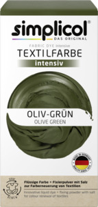 simplicol Textilfarbe intensiv Oliv-Grün