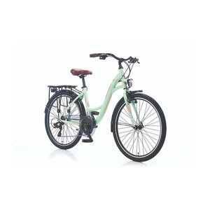 24" Zoll Alu City Bike Mädchen Fahrrad Kinderfahrrad Shimano 21 Gang Rh 41 cm