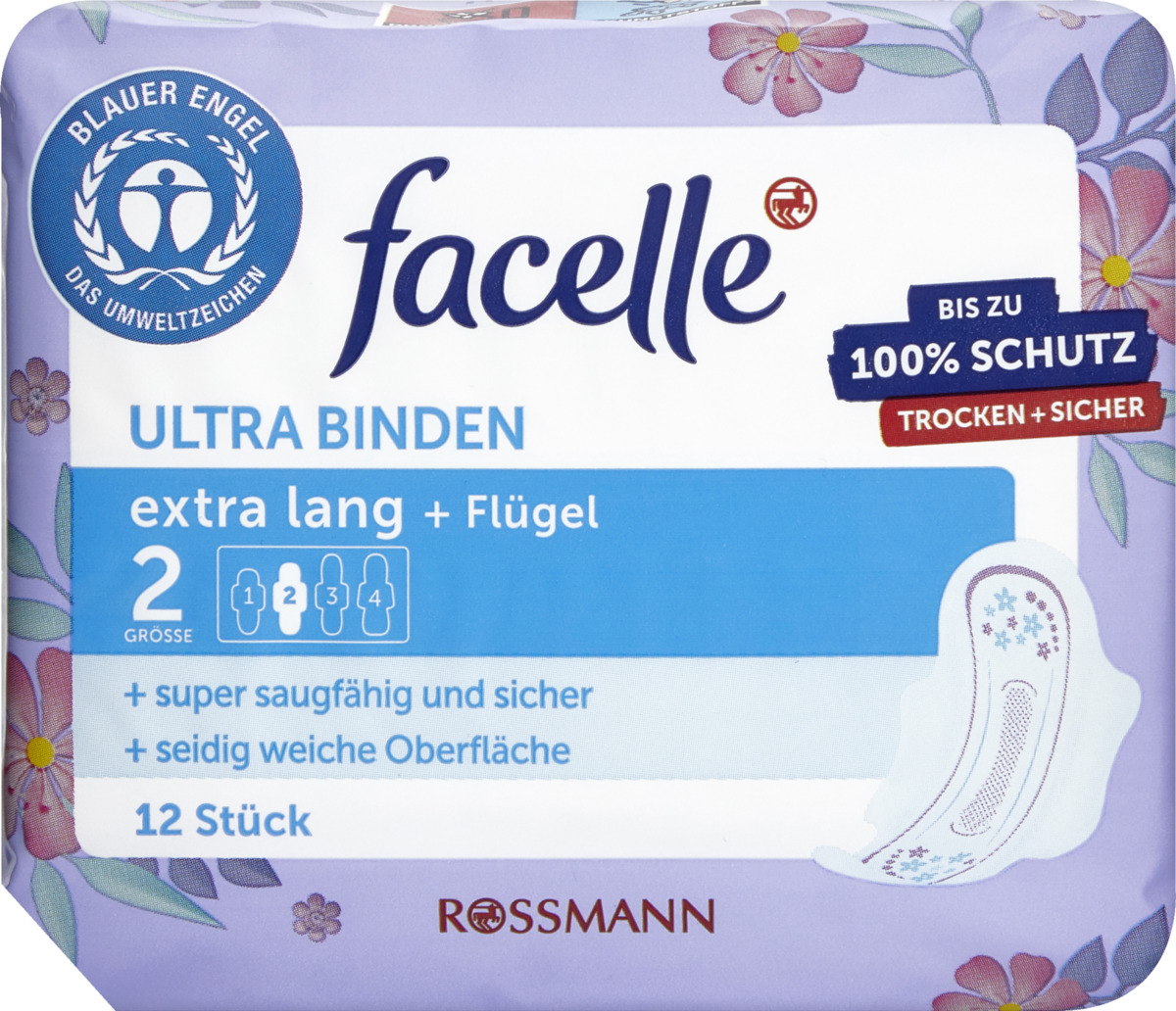 Bild 1 von facelle 
            Ultra-Binden extra lang mit Flügeln