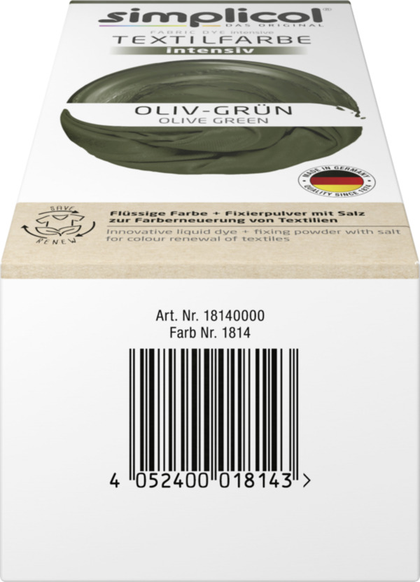 Bild 4 von simplicol Textilfarbe intensiv Oliv-Grün