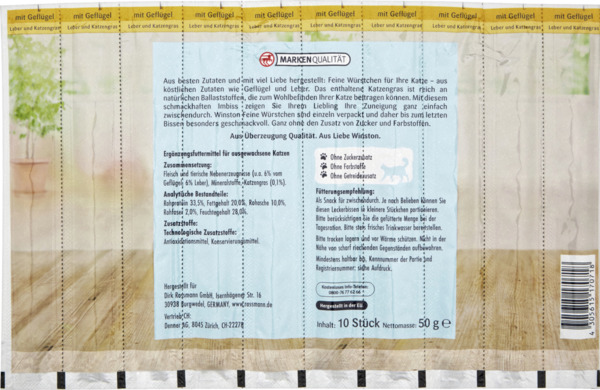 Bild 2 von Winston 
            feine Würstchen mit Geflügel & Leber