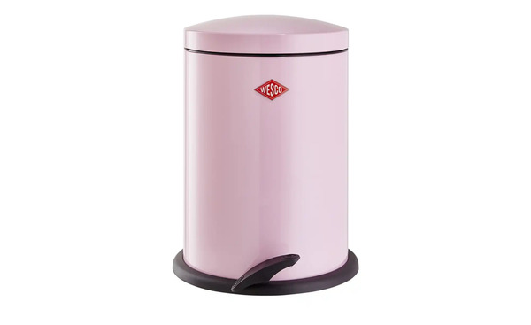 Bild 1 von WESCO Abfalleimer 13 l  Base Softer rosa/pink Stahlblech Maße (cm): B: 30 H: 42,5 Küchenzubehör