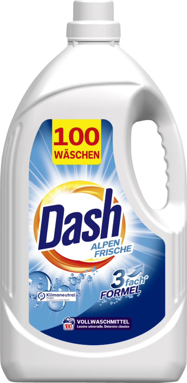 Bild 1 von Dash Alpen Frische Vollwaschmittel Flüssig 100 WL