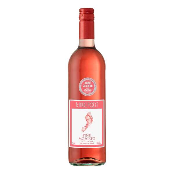 Bild 1 von Barefoot Pink Moscato 9,0 % vol 0,75 Liter - Inhalt: 6 Flaschen