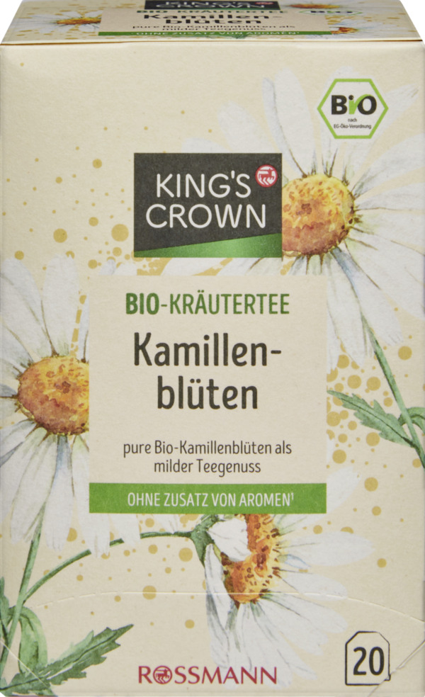 Bild 1 von KING'S CROWN Bio-Kräutertee Kamillenblüten