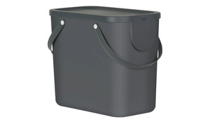 Rotho Abfallbehälter 25 Liter  Albula grau Kunststoff Maße (cm): B: 40 H: 34 T: 23,5 Küchenzubehör