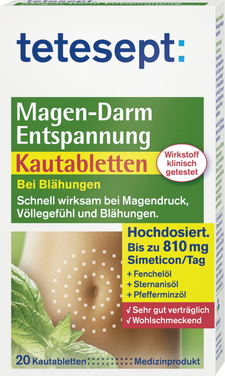 Bild 1 von tetesept Magen-Darm Entspannung Kautabletten