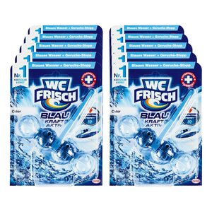 WC Frisch Kraft-Aktiv Blauspüler Chlor 50 g, 10er Pack