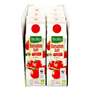 BioBio Tomatensaft 1 Liter, 8er Pack