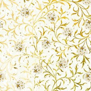 Braun & Company Servietten Motiv Golden Ornament weiß
, 
33 x 33 cm, 20er Pack