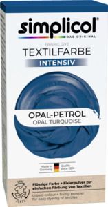 simplicol Textilfarbe intensiv Opal-Petrol