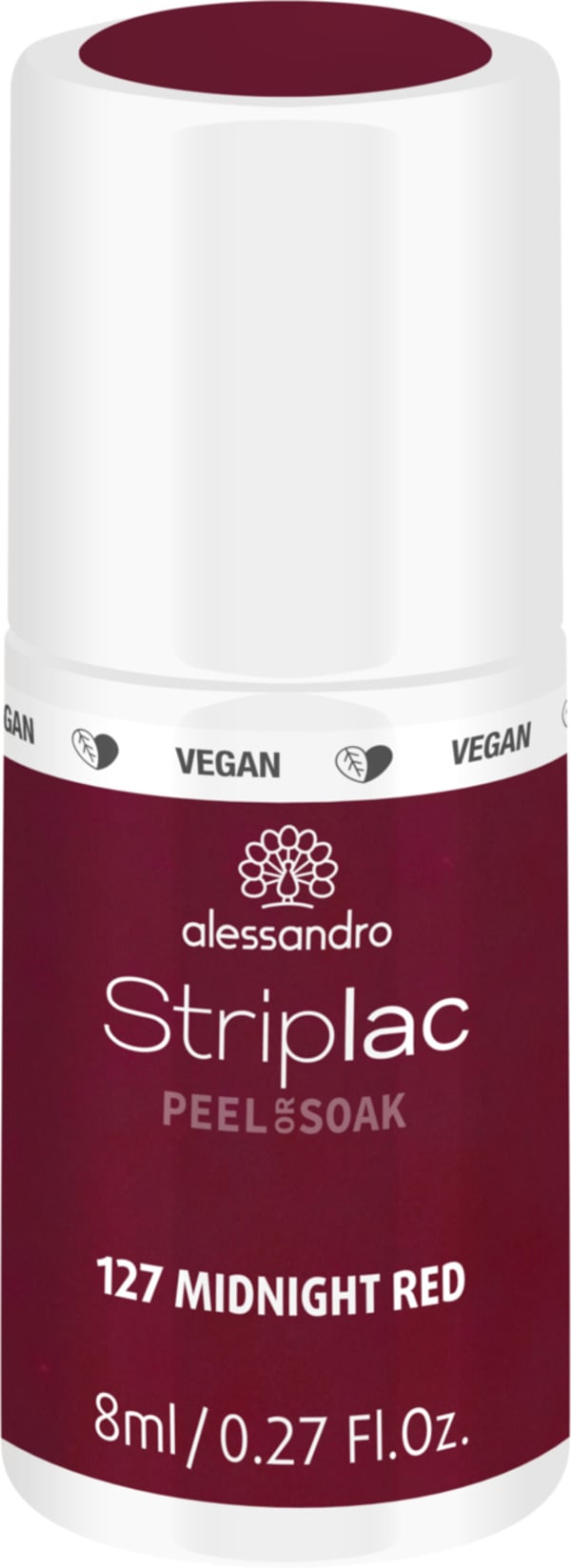 Bild 1 von Alessandro STRIPLAC PEEL OR SOAK MIDNIGHT RED -VEGAN