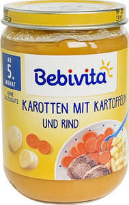 Bebivita Bio Karotten mit Kartoffeln und Rind