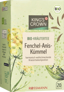 KING'S CROWN Bio Kräutertee Fenchel-Anis-Kümmel