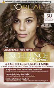 L’Oréal Paris Excellence Haarfarbe Universal Nude-Töne 5U Universal Hellbraun