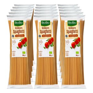 BioBio Spaghetti Vollkorn 500 g, 15er Pack