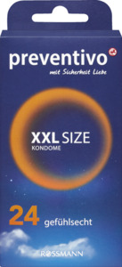 preventivo XXL Size Kondome