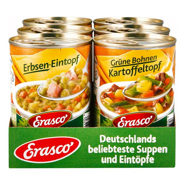 Bild 1 von Erasco Eintöpfe 400 g, verschiedene Sorten, 6er Pack