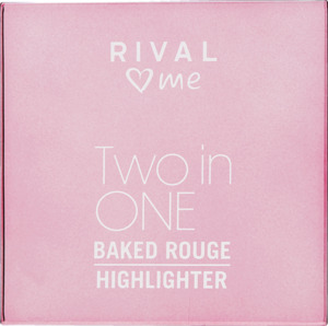 RIVAL loves me 2in1 Baked Rouge & Highlighter 01 rose