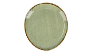 Peill+Putzler Platte 20,4cm grün Porzellan Maße (cm): B: 18,8 H: 2,8 Geschirr & Besteck