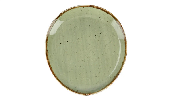 Bild 1 von Peill+Putzler Platte 20,4cm grün Porzellan Maße (cm): B: 18,8 H: 2,8 Geschirr & Besteck