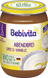 Bebivita Bio Abendbrei Grieß-Vanille