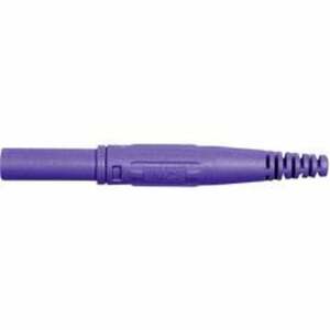 Stäubli XL-410 Laborstecker Stecker, gerade Stift-Ø: 4 mm Violett 1 St.