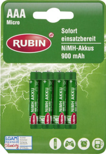 Rubin AAA Micro HRL03 NiMH Akkus