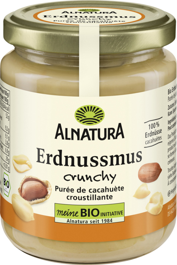 Bild 1 von Alnatura Bio Erdnussmus Crunchy