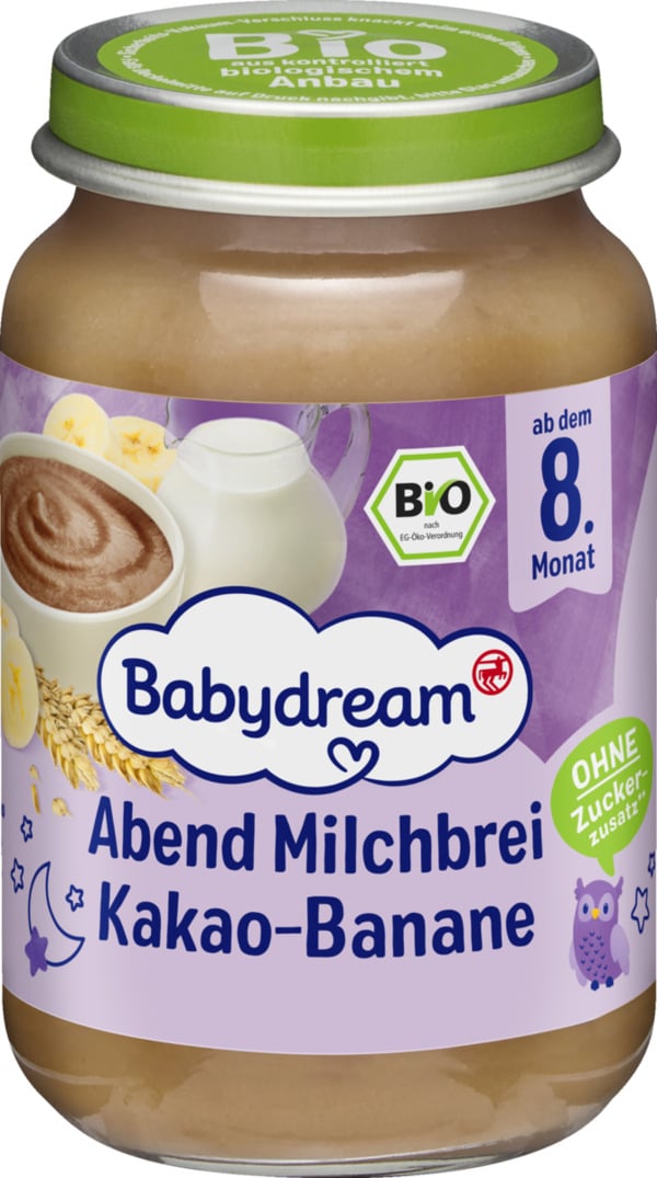 Bild 1 von Babydream Bio Abend Milchbrei Kakao-Banane