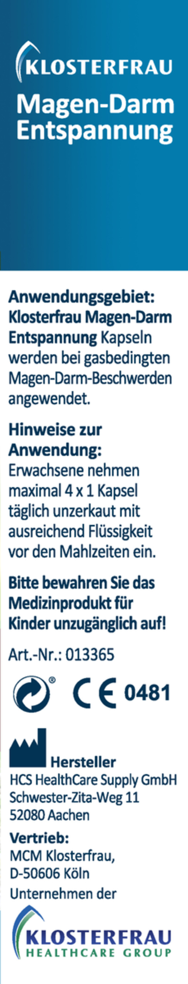 Bild 3 von Klosterfrau Magen-Darm Entspannung Kapseln