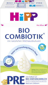 HiPP Bio PRE Combiotik Anfangsmilch von Geburt an