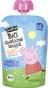 Pure&Fun Peppa Pig Bio Quetschie saugut Peppa (pink)