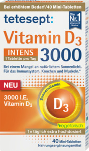 tetesept Vitamin D3 3000 INTENS Mini-Tabletten