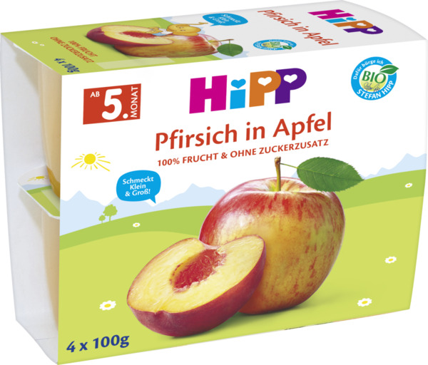 Bild 1 von HiPP Bio Pfirsich in Apfel ab 5. Monat