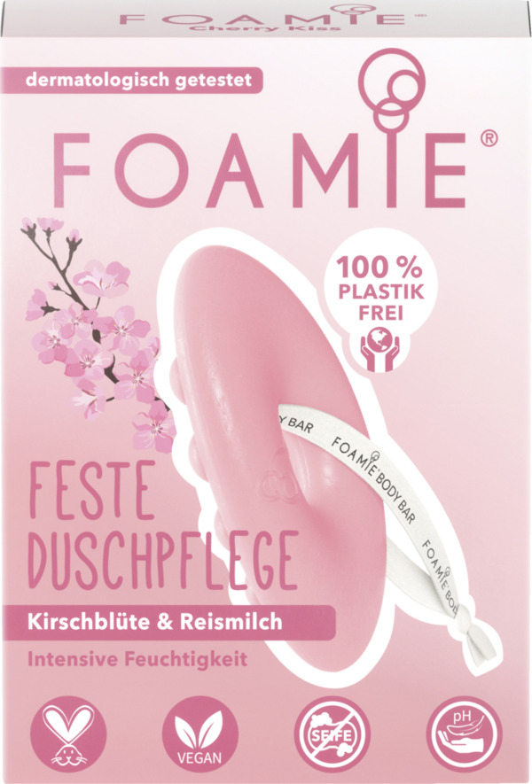 Bild 1 von Foamie Feste Duschpflege Kirschblüte & Reismilch Intensive Feuchtigkeit