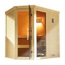 Bild 1 von weka Design-Sauna CUBILIS Gr. 2 Sparset 7,5 kW OS inkl. digitaler Steuerung, Glastür und Fenster