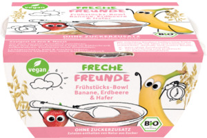 erdbär Bio Freche Freunde Frühstücks-Bowl Banane, Erdbeere & Hafer